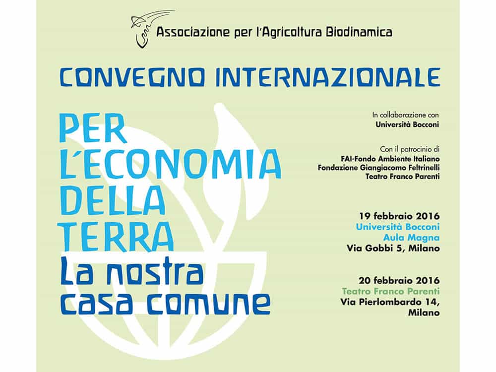 Association for biodynamic agriculture in collaboration with the University of economics Bocconi in Milan