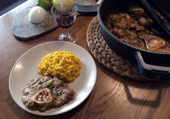 Risotto allo Zafferano with Ossobuco